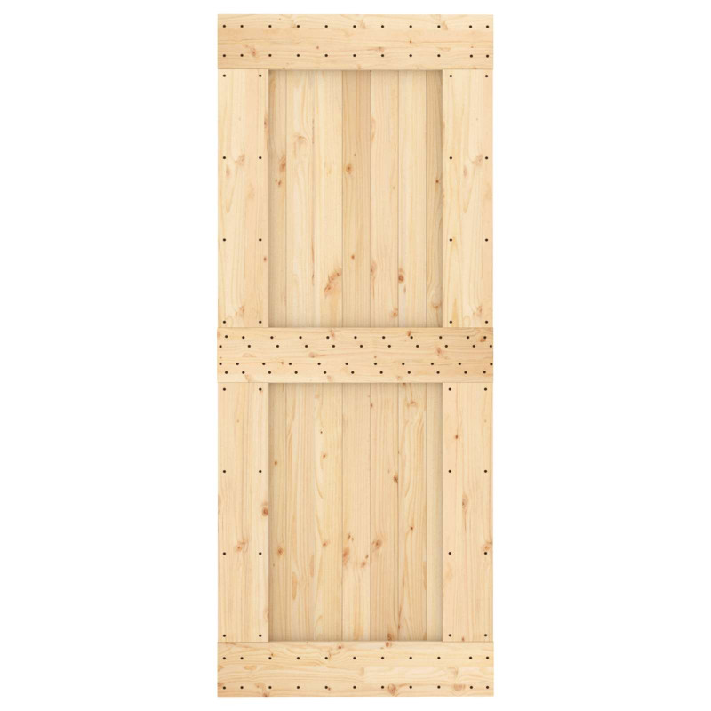 Drzwi NARVIK Naturalny 85 x 210 cm Lite Drewno Sosnowe