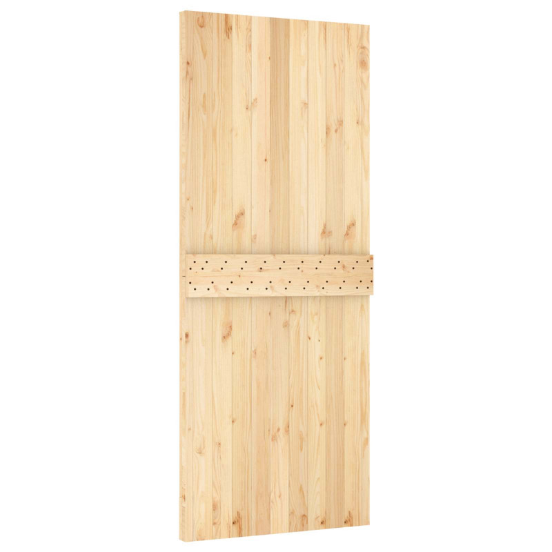 Drzwi NARVIK Naturalny 85 x 210 cm Lite Drewno Sosnowe