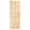 Drzwi NARVIK Naturalny 85 x 210 cm Lite Drewno Sosnowe