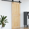 Drzwi NARVIK Naturalny 90 x 210 cm Lite Drewno Sosnowe
