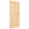 Drzwi NARVIK Naturalny 90 x 210 cm Lite Drewno Sosnowe