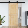 Drzwi NARVIK Naturalny 90 x 210 cm Lite Drewno Sosnowe