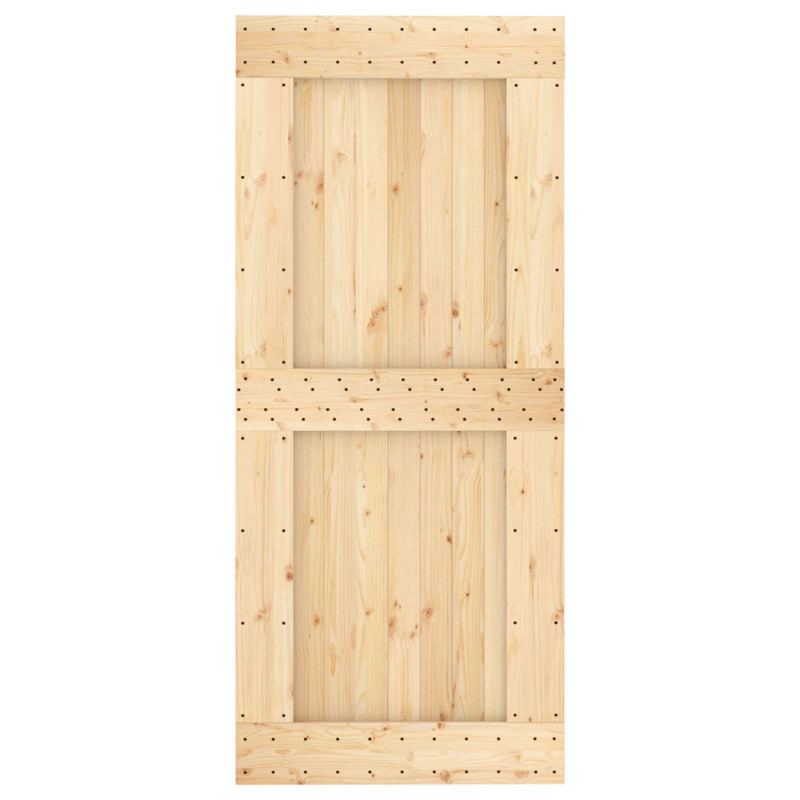Drzwi NARVIK Naturalny 90 x 210 cm Lite Drewno Sosnowe
