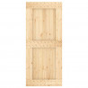 Drzwi NARVIK Naturalny 90 x 210 cm Lite Drewno Sosnowe