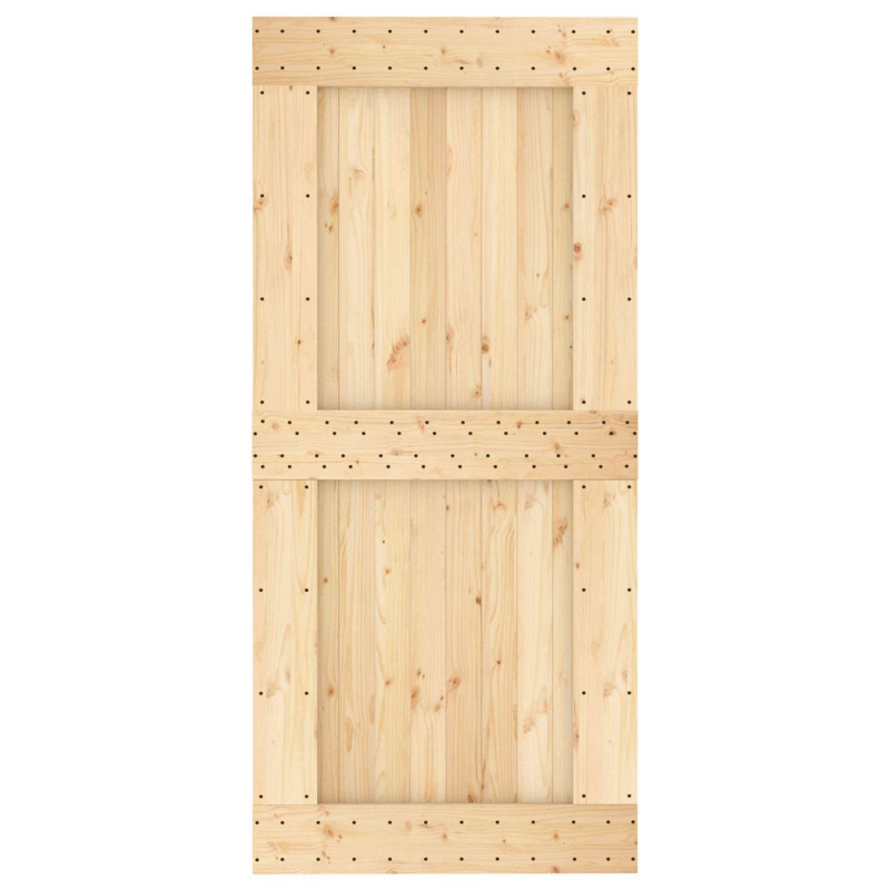 Drzwi NARVIK Naturalny 95 x 210 cm Lite Drewno Sosnowe