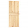 Drzwi NARVIK Naturalny 95 x 210 cm Lite Drewno Sosnowe