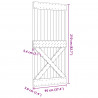 Drzwi NARVIK Naturalny 95 x 210 cm Lite Drewno Sosnowe