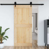 Drzwi NARVIK Naturalny 100 x 210 cm Lite Drewno Sosnowe