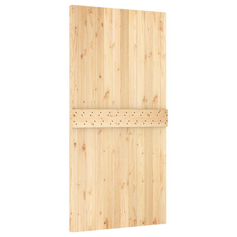 Drzwi NARVIK Naturalny 100 x 210 cm Lite Drewno Sosnowe