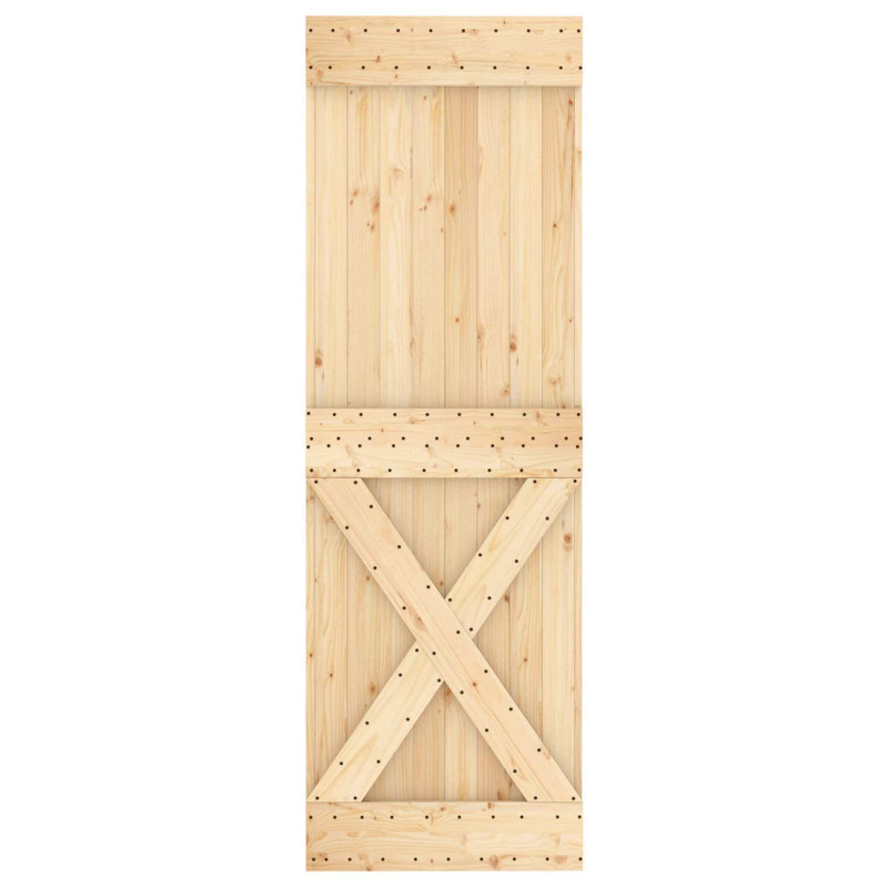 Drzwi NARVIK Naturalny 70 x 210 cm Lite Drewno Sosnowe