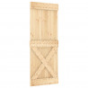 Drzwi NARVIK Naturalny 80 x 210 cm Lite Drewno Sosnowe
