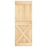 Drzwi NARVIK Naturalny 80 x 210 cm Lite Drewno Sosnowe