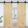 Drzwi NARVIK Naturalny 85 x 210 cm Lite Drewno Sosnowe