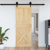 Drzwi NARVIK Naturalny 85 x 210 cm Lite Drewno Sosnowe