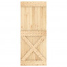 Drzwi NARVIK Naturalny 85 x 210 cm Lite Drewno Sosnowe