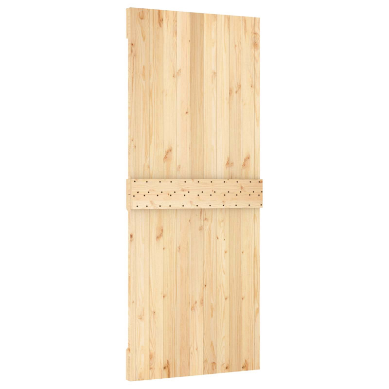 Drzwi NARVIK Naturalny 85 x 210 cm Lite Drewno Sosnowe