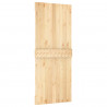 Drzwi NARVIK Naturalny 85 x 210 cm Lite Drewno Sosnowe