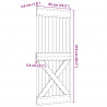 Drzwi NARVIK Naturalny 85 x 210 cm Lite Drewno Sosnowe