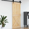 Drzwi NARVIK Naturalny 90 x 210 cm Lite Drewno Sosnowe