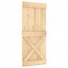 Drzwi NARVIK Naturalny 90 x 210 cm Lite Drewno Sosnowe