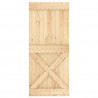 Drzwi NARVIK Naturalny 90 x 210 cm Lite Drewno Sosnowe