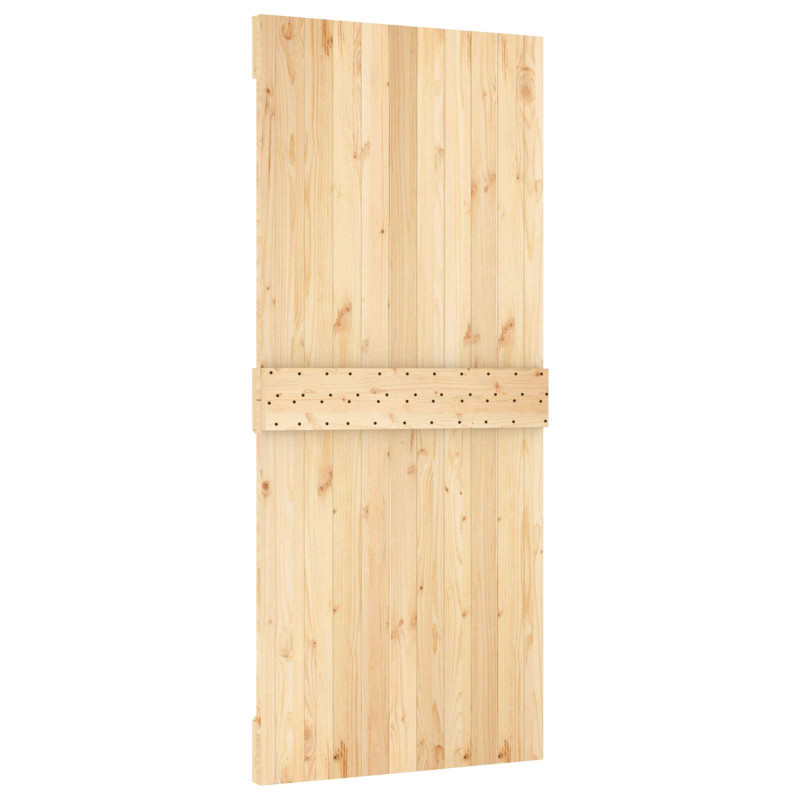Drzwi NARVIK Naturalny 90 x 210 cm Lite Drewno Sosnowe