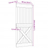 Drzwi NARVIK Naturalny 90 x 210 cm Lite Drewno Sosnowe