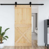 Drzwi NARVIK Naturalny 95 x 210 cm Lite Drewno Sosnowe