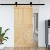 Drzwi NARVIK Naturalny 100 x 210 cm Lite Drewno Sosnowe