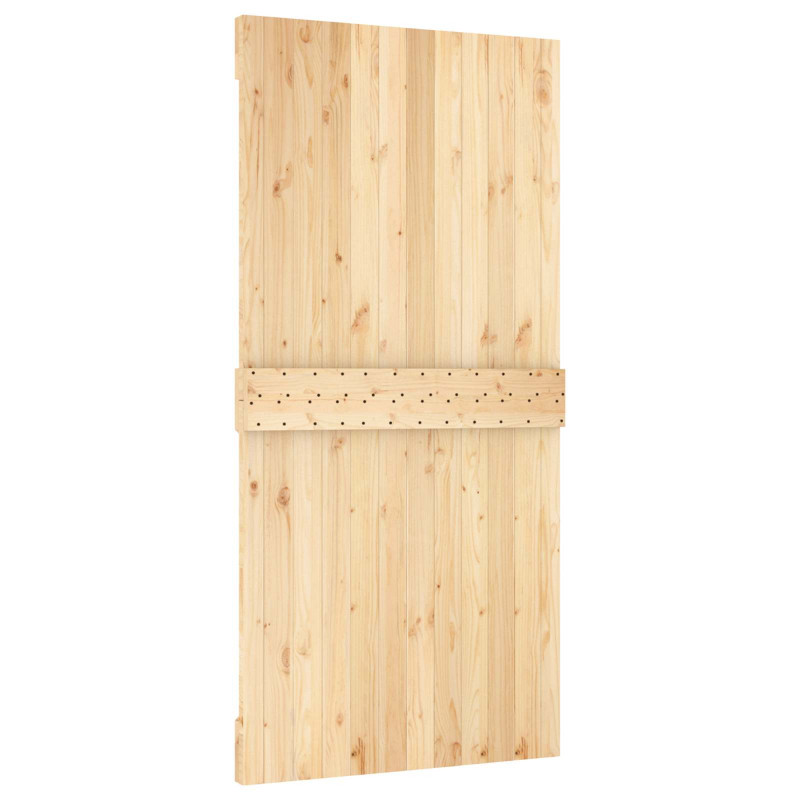 Drzwi NARVIK Naturalny 100 x 210 cm Lite Drewno Sosnowe