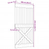 Drzwi NARVIK Naturalny 100 x 210 cm Lite Drewno Sosnowe