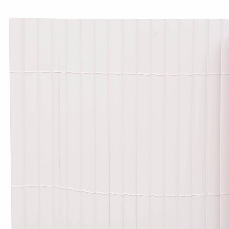 Ogrodzenie dwustronne, białe, 90 x 300 cm