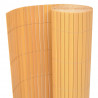 Dwustronne ogrodzenie ogrodowe, PVC, 90x300 cm, żółte