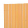 Dwustronne ogrodzenie ogrodowe, PVC, 90x300 cm, żółte