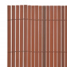 Dwustronne ogrodzenie ogrodowe, PVC, 90x300 cm, brązowe