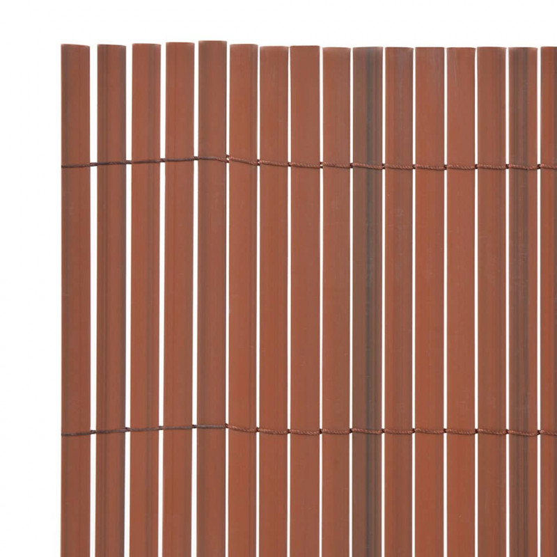 Ogrodzenie Ogrodowe Brązowy 150 x 500 cm PVC