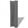 Dwustronne ogrodzenie ogrodowe, PVC, 150x500 cm, szare