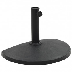 Podstawa pod parasol ogrodowy, półokrągła, żywica, 9 kg, czarna