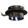 Okrągłe lampy solarne na zewnątrz, 6 szt., LED, 12 cm, białe
