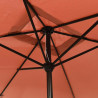 Parasol ogrodowy na metalowym słupku, 300 x 200 cm, terakotowy