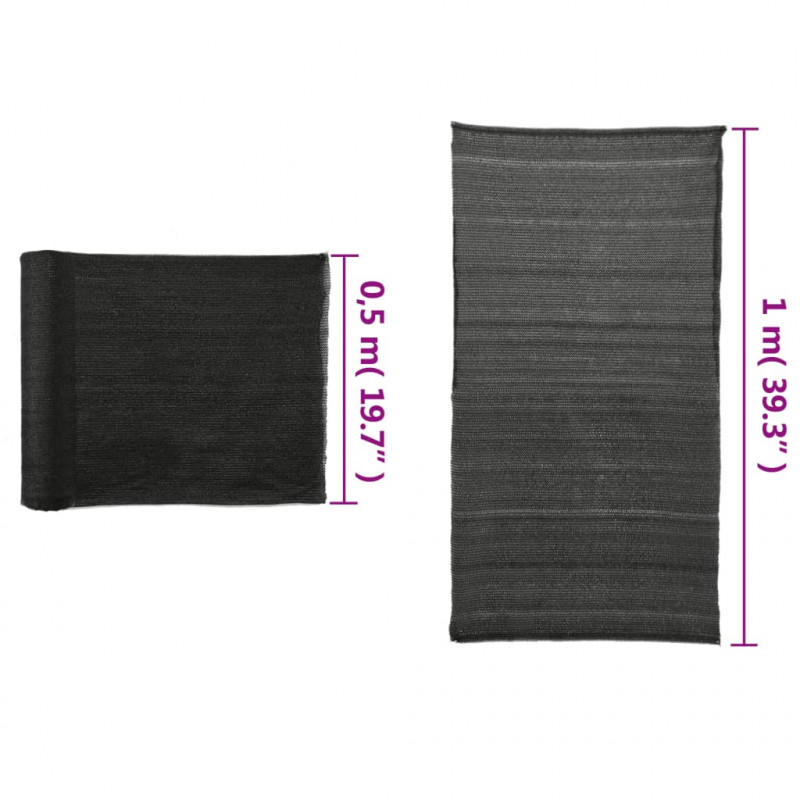 Siatka osłaniająca HDPE, 1x25 m, czarna