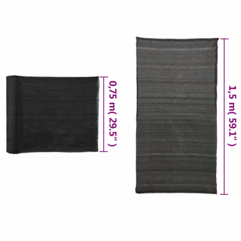 Siatka osłaniająca HDPE, 1,5x25 m, czarna