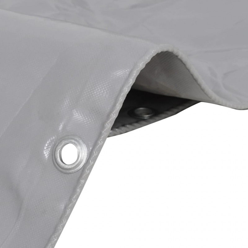 Plandeka 650 g/m², 3 x 4 m, szara