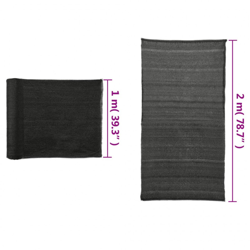 Siatka osłaniająca HDPE, 2x25 m, czarna