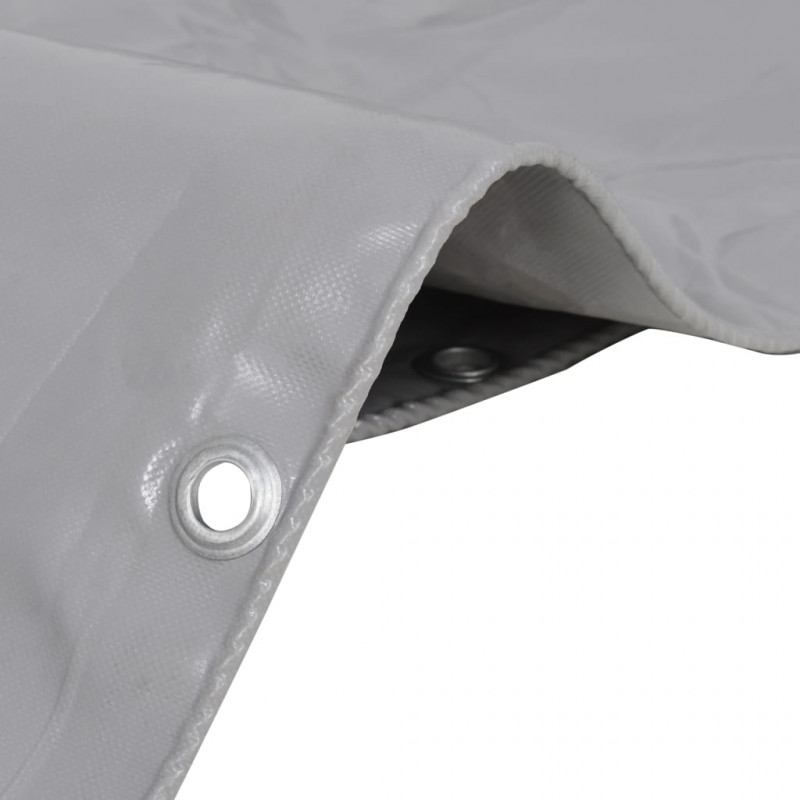 Plandeka 650 g/m², 3 x 5 m, szara