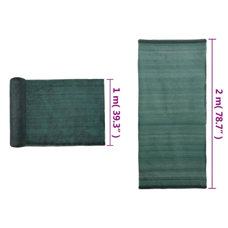 Siatka osłaniająca HDPE, 2x10 m, zielona