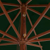 Parasol ogrodowy na drewnianym słupku, 350 cm, zielony