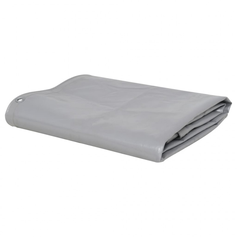 Plandeka 650 g/m², 4 x 7 m, szara