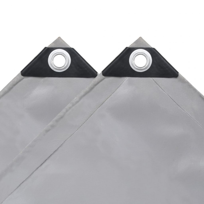 Plandeka 650 g/m², 4 x 7 m, szara