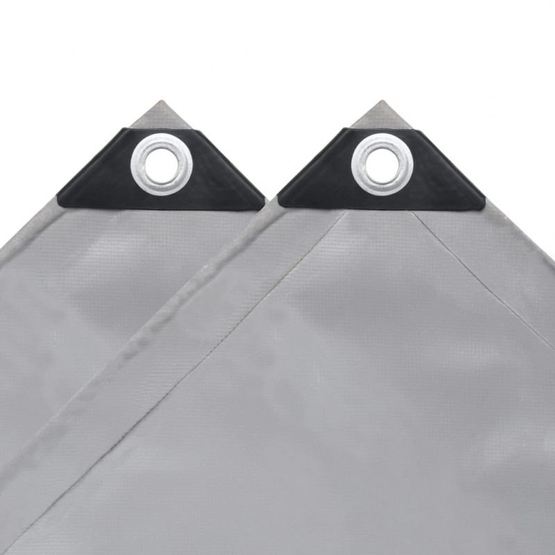 Plandeka 650 g/m², 4 x 8 m, szara